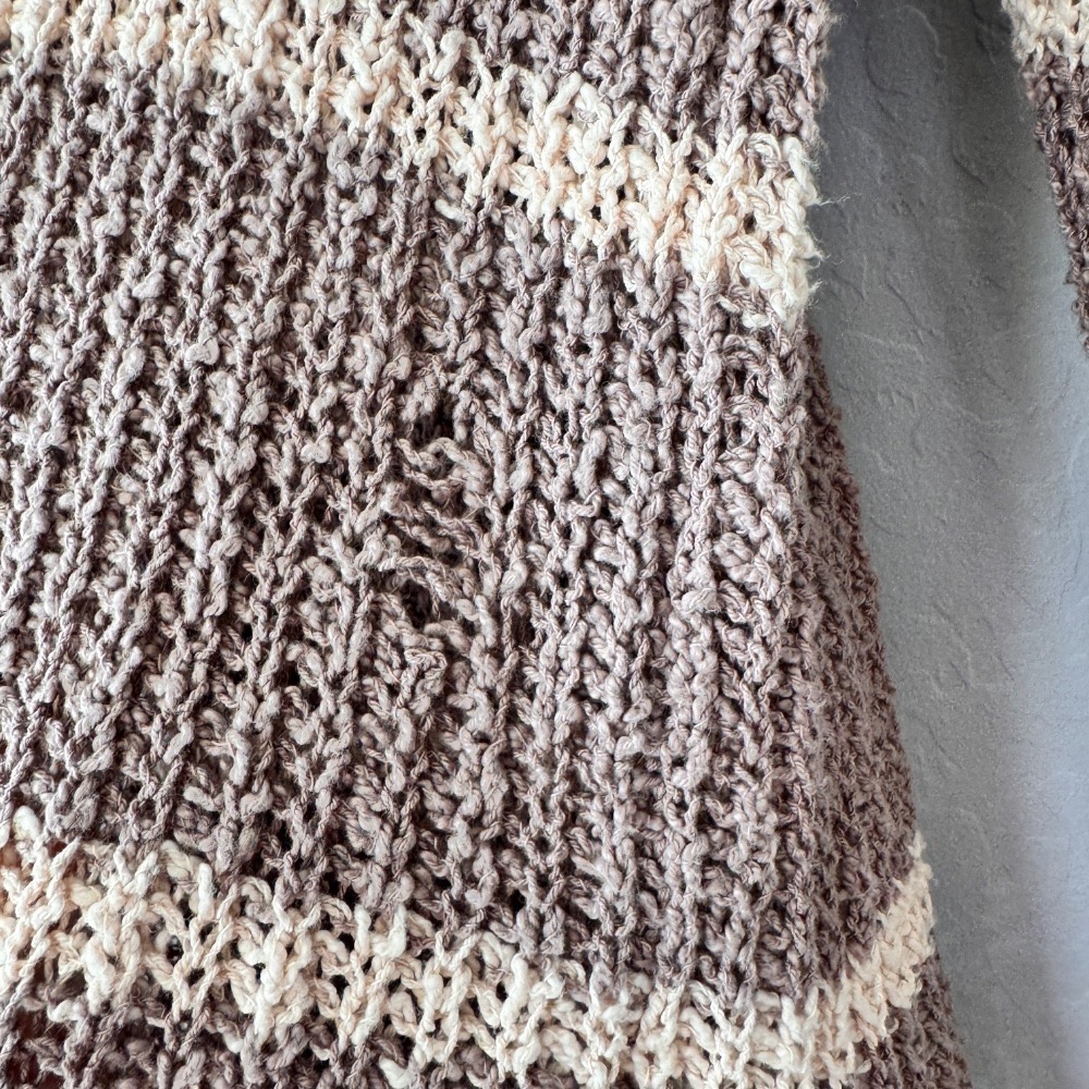 Free People Striped Knit Pullover Sweater with‎ Pocket Oversized XS - Picture 6 of 6
